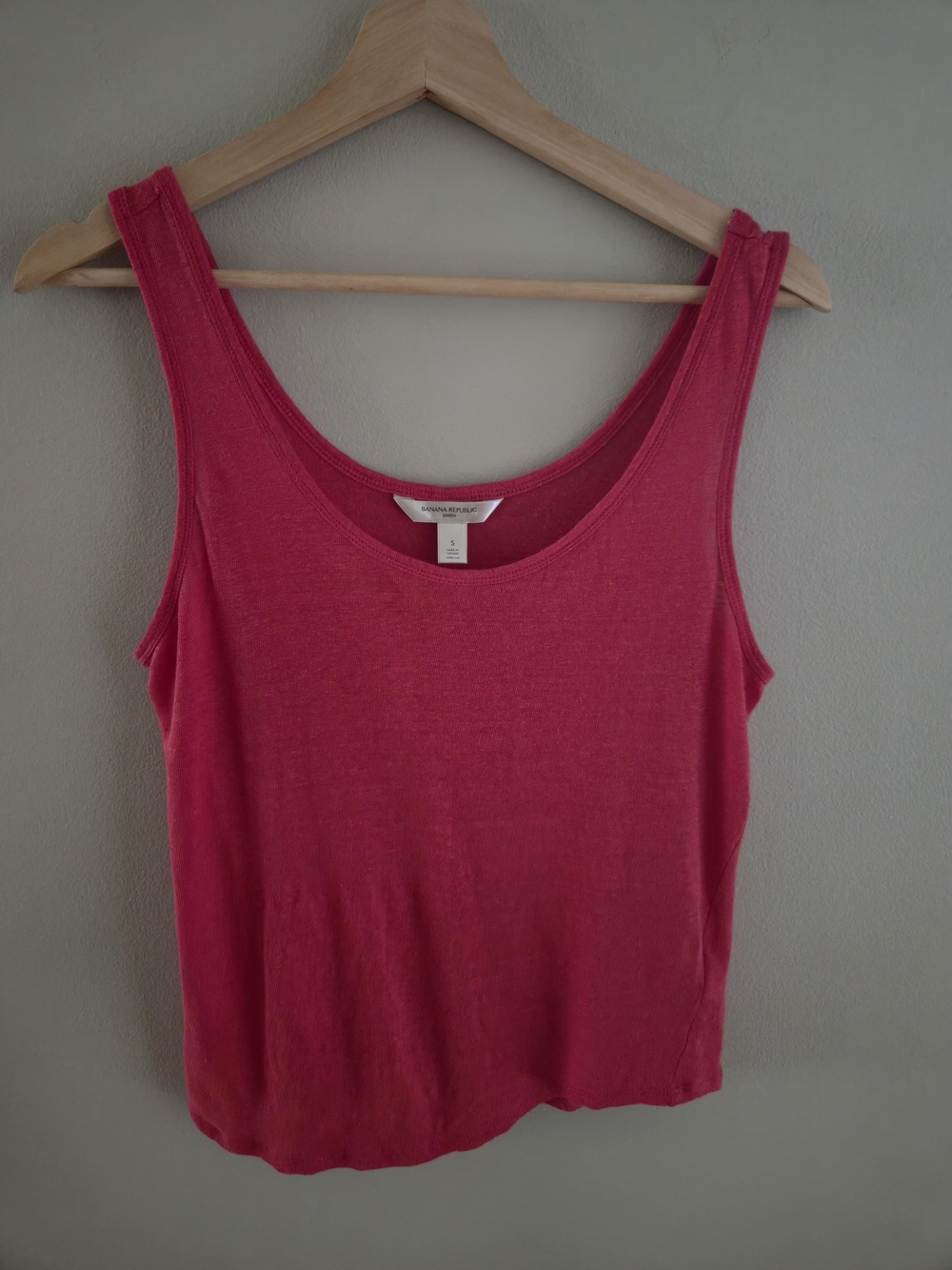 Banana Republic 100% Linen Tank Top Womens Loose Summer Flowy